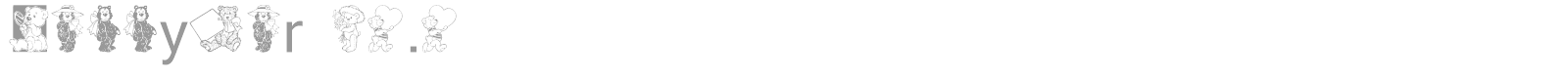 Teddybers Too font preview
